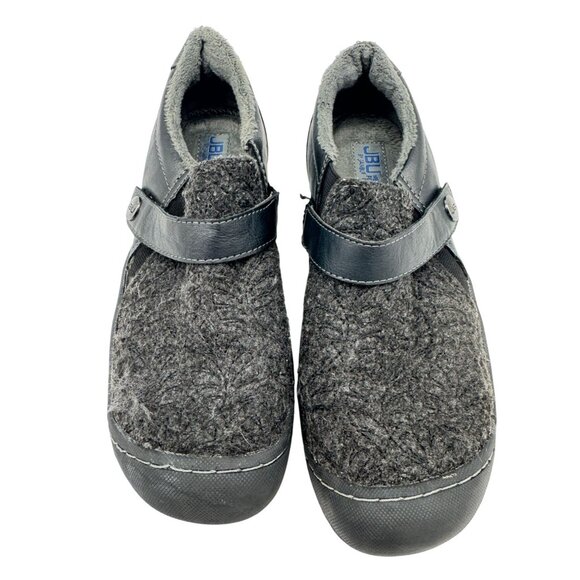 JBU By Jambu Womens JBU Blakely Flats Comfort Shoes Sandals 10.5" Gray Wool - Picture 1 of 13